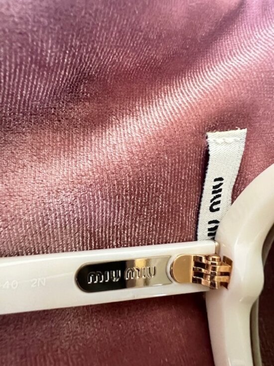 Miu Miu MU08NS HAS1X1 Ivory White WOMANS SUNGLASSES main image 5